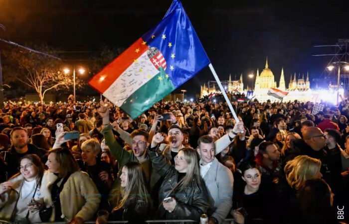 Budimpešta, 12. aprila 2026. (FOTO: BBC)